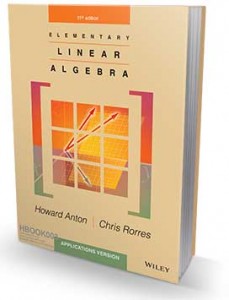Elementary Linear Algebra Applications Version 11th Edition